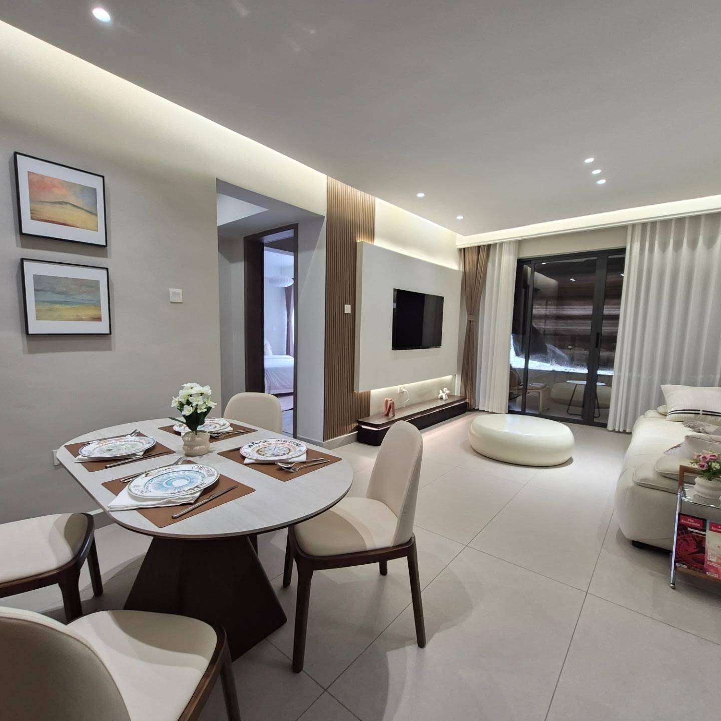 Bright living room in a Nairobi rental apartment